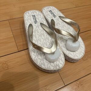 Michael Kors Metallic Gold Sandals